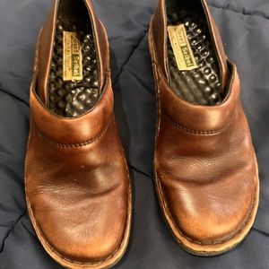 Josef Seibel brown leather loafer comfort woman’s shoes size 39